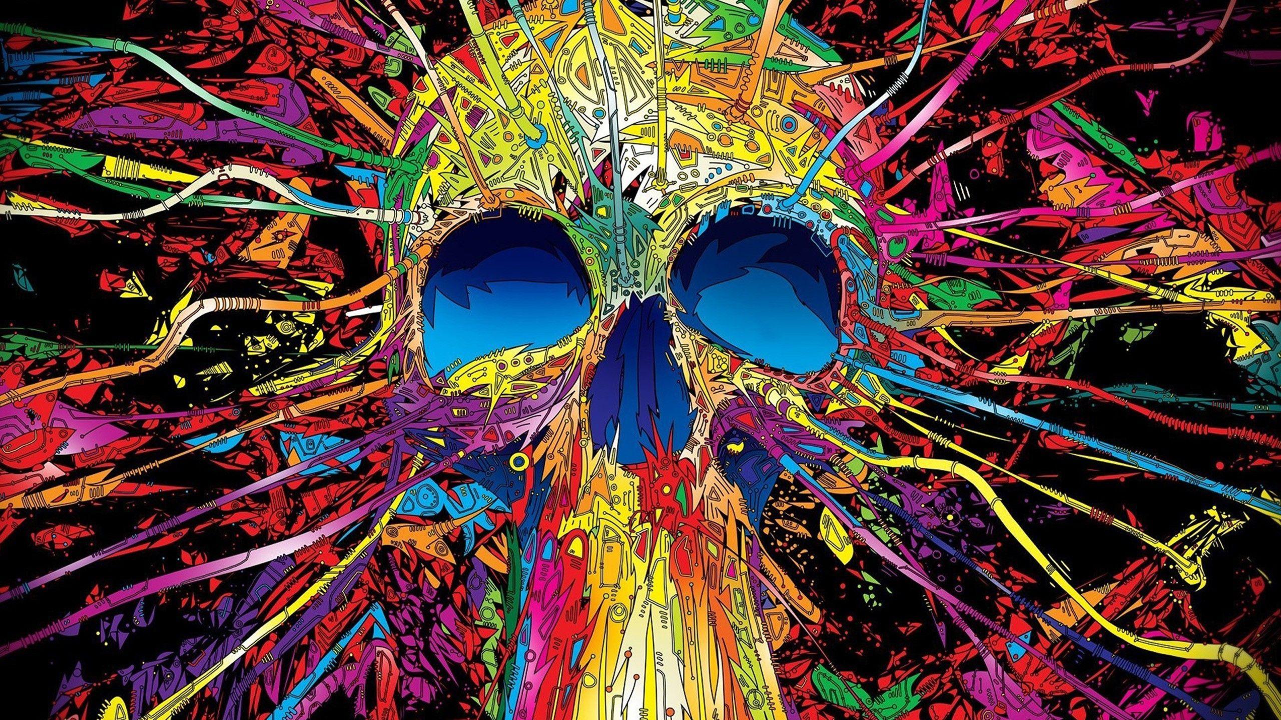 2560x1440 Sugar Skull Background Wallpaper 06377