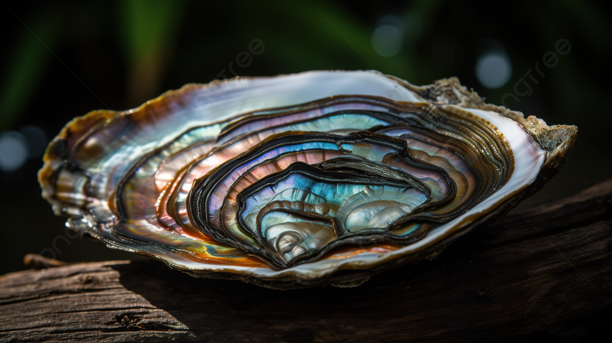 1200x673 Oyster In Shell With Multi Colored Patterns, Picture Of An Abalone, Abalone, Seafood Background Image And Wallpaper for Free Download