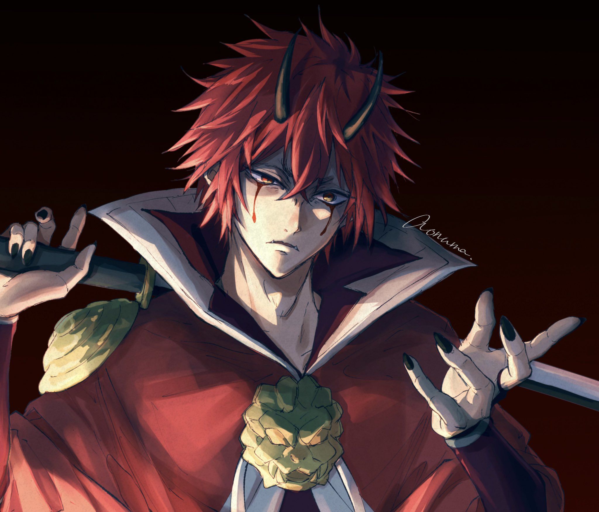 2048x1752 Slime Isekai ideas. benimaru reincarnated as a slime, benimaru slime, red slime anime