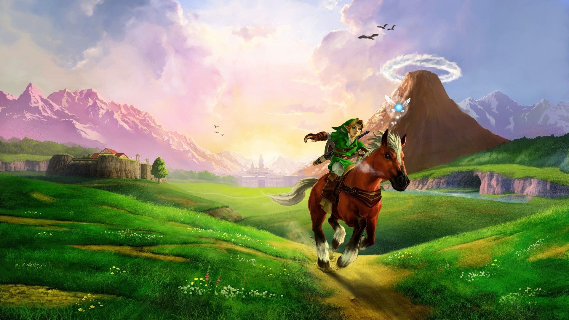 1920x1080 Wallpaper The Legend of Zelda, horse, grass, sunlight 1920x1080 Full HD 2K Picture, Image