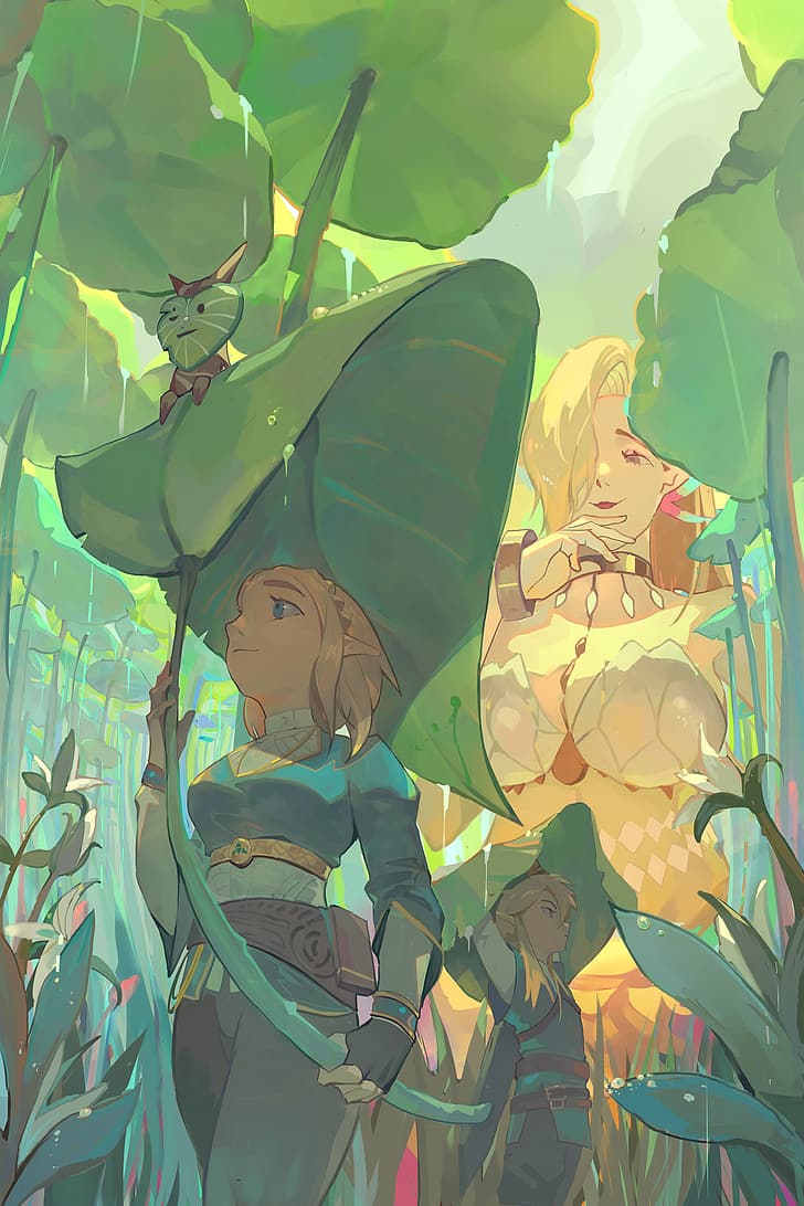 728x1092 HD wallpaper: The Legend of Zelda: Breath of the Wild, Link, Vic