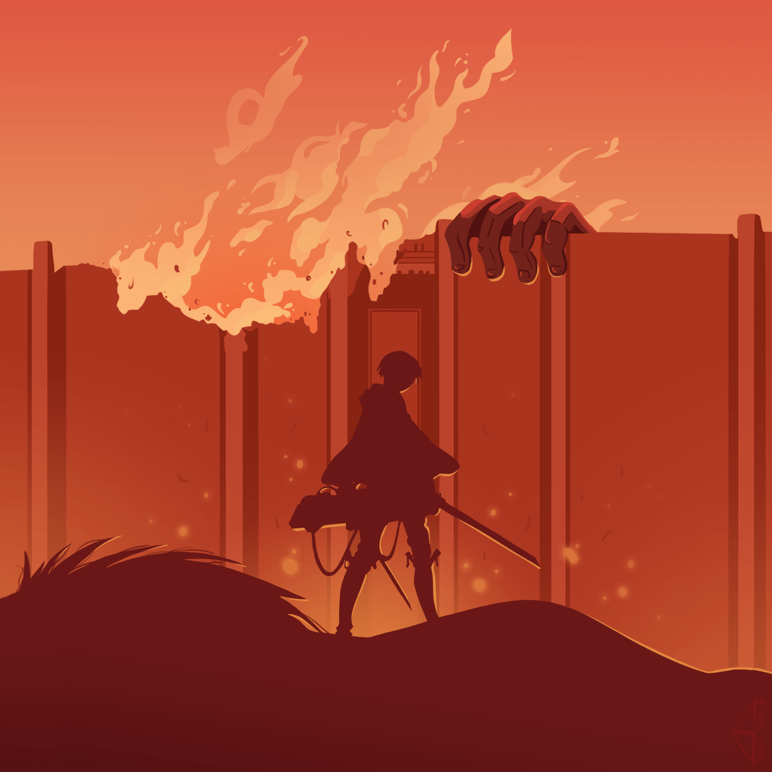 1500x1501 Attack on Titan (3). Image - Behance