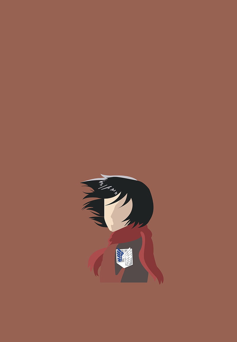 800x1154 Mikasa Ackerman, attack on titan, minimal, HD phone wallpaper