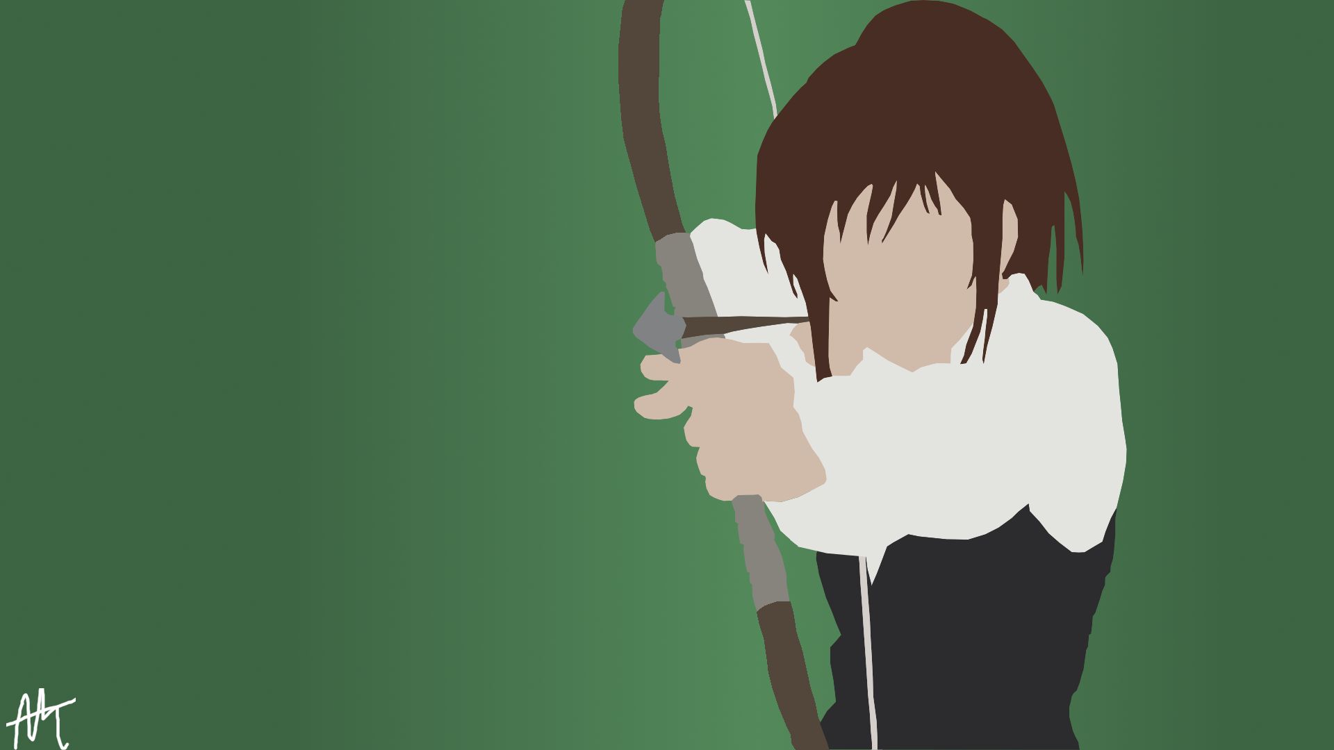 1920x1080 Desktop wallpaper: Minimalist, Attack On Titan, Anime, Arrow, Bow, Brown Hair, Sasha Blouse, Shingeki No Kyojin, Weapon 4K free download for PC. 413017