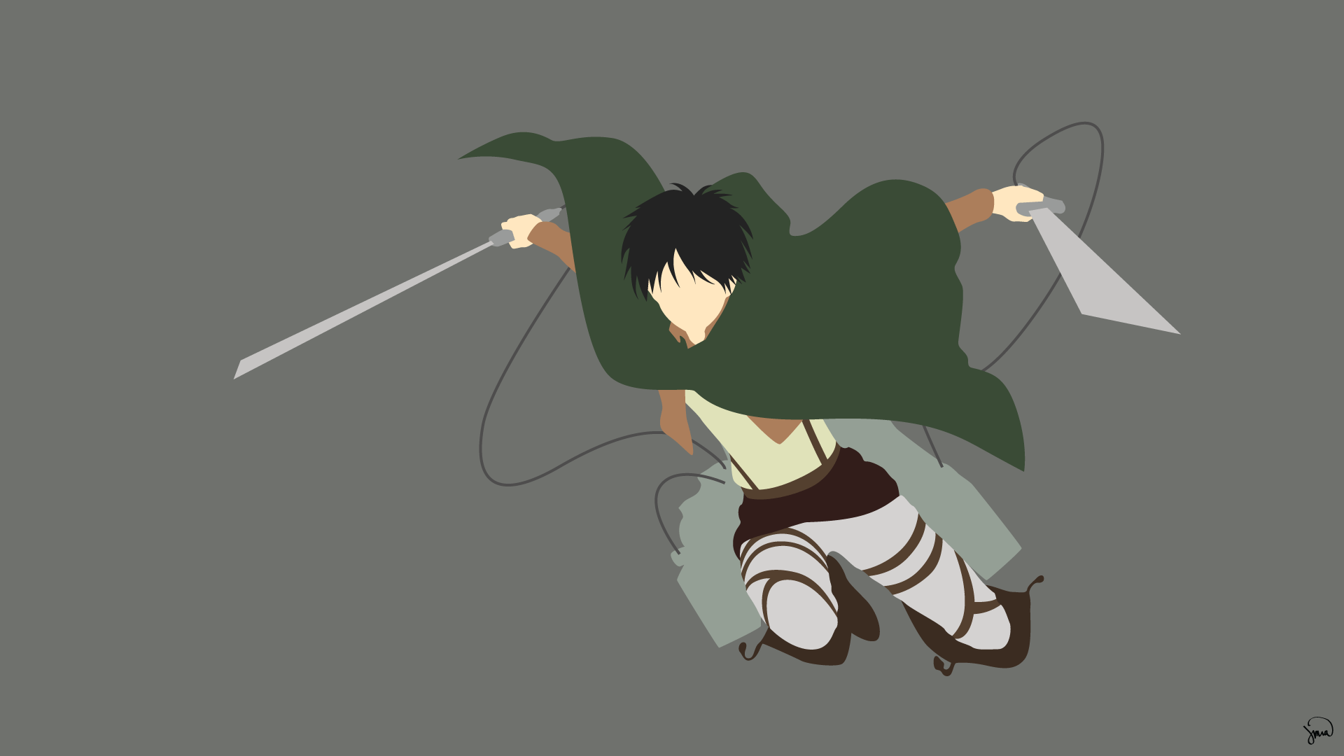 1920x1080 Eren Yeager in Action: HD Attack on Titan Anime Wallpaper