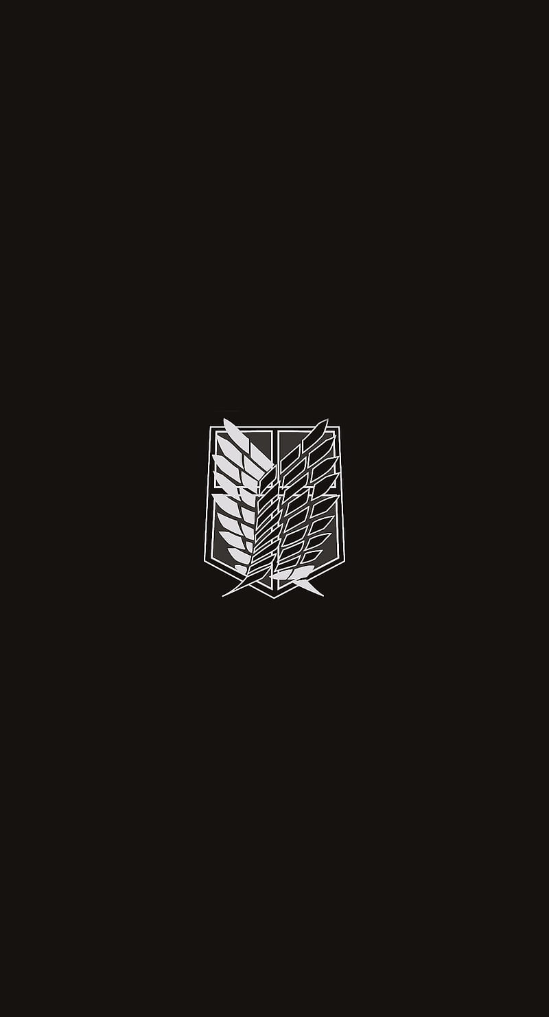 800x1481 Scouts dark, anime, aot, eren, mikasa, minimal, minimalism, shingeki no kyojin, HD phone wallpaper