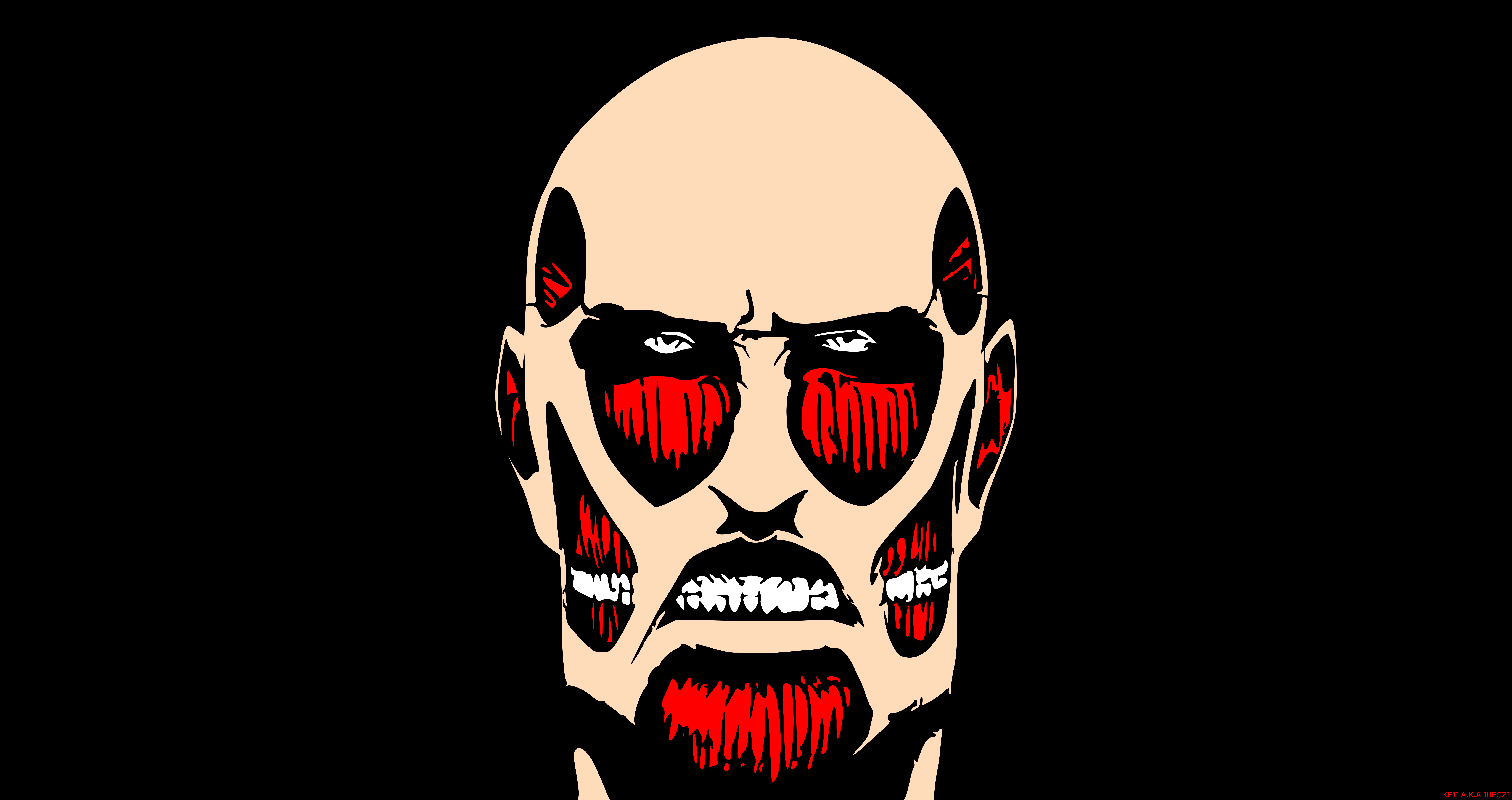 8500x4500 Colossal Titan Minimal Wallpaper, HD Anime 4K Wallpaper, Image and Background