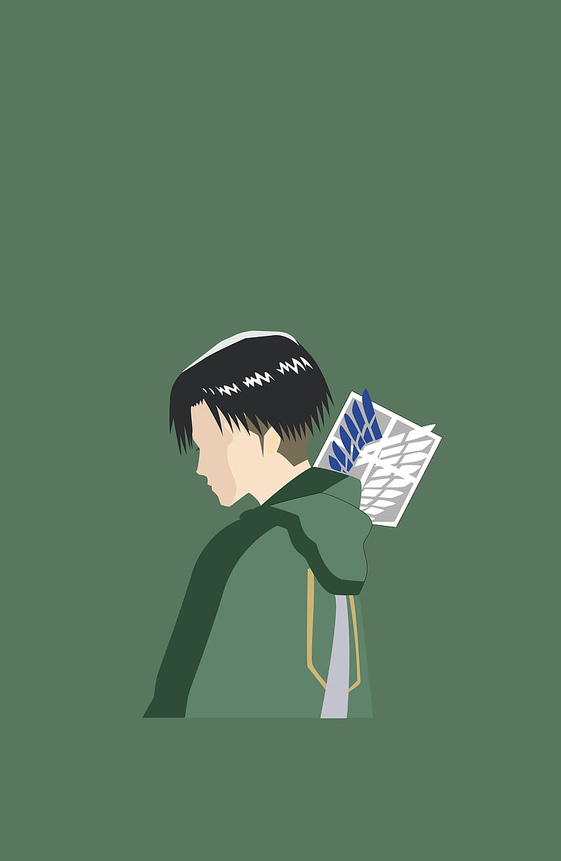800x1228 Levi Ackerman, anime, attack on titan, minimal, HD phone wallpaper