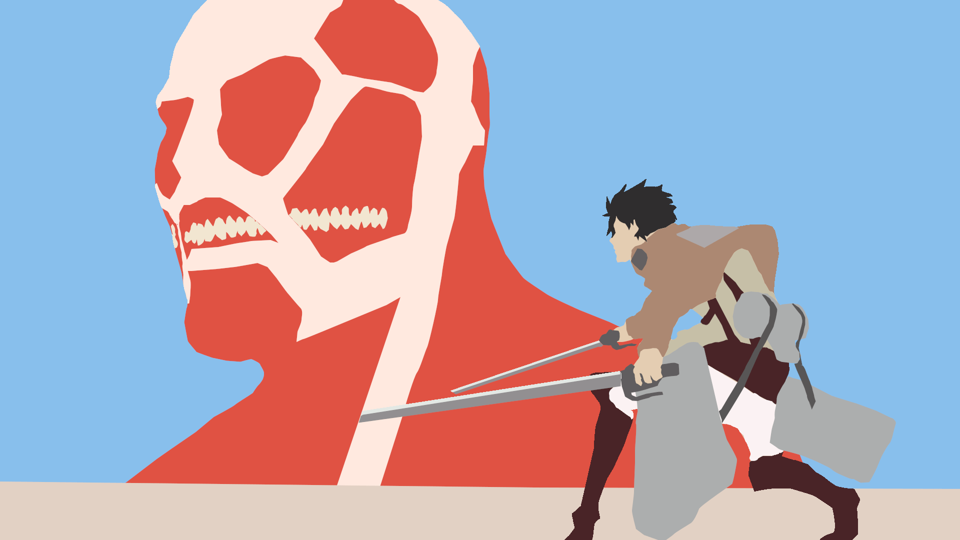 1920x1080 Minimalist Colossal Titan