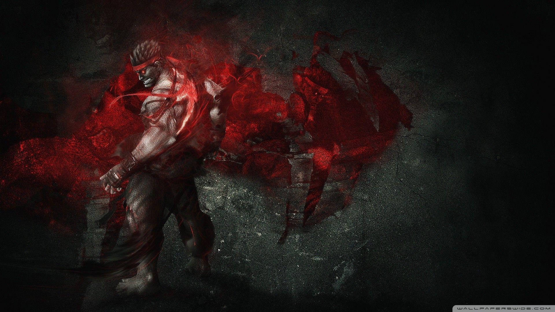 1920x1080 Evil Ryu Wallpaper