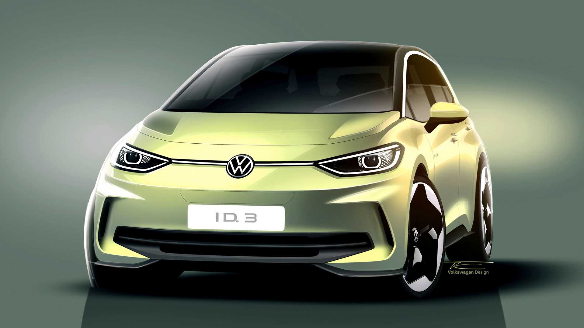 1920x1080 Volkswagen ID.3 Facelift Teased, Gains 12 Inch Touchscreen