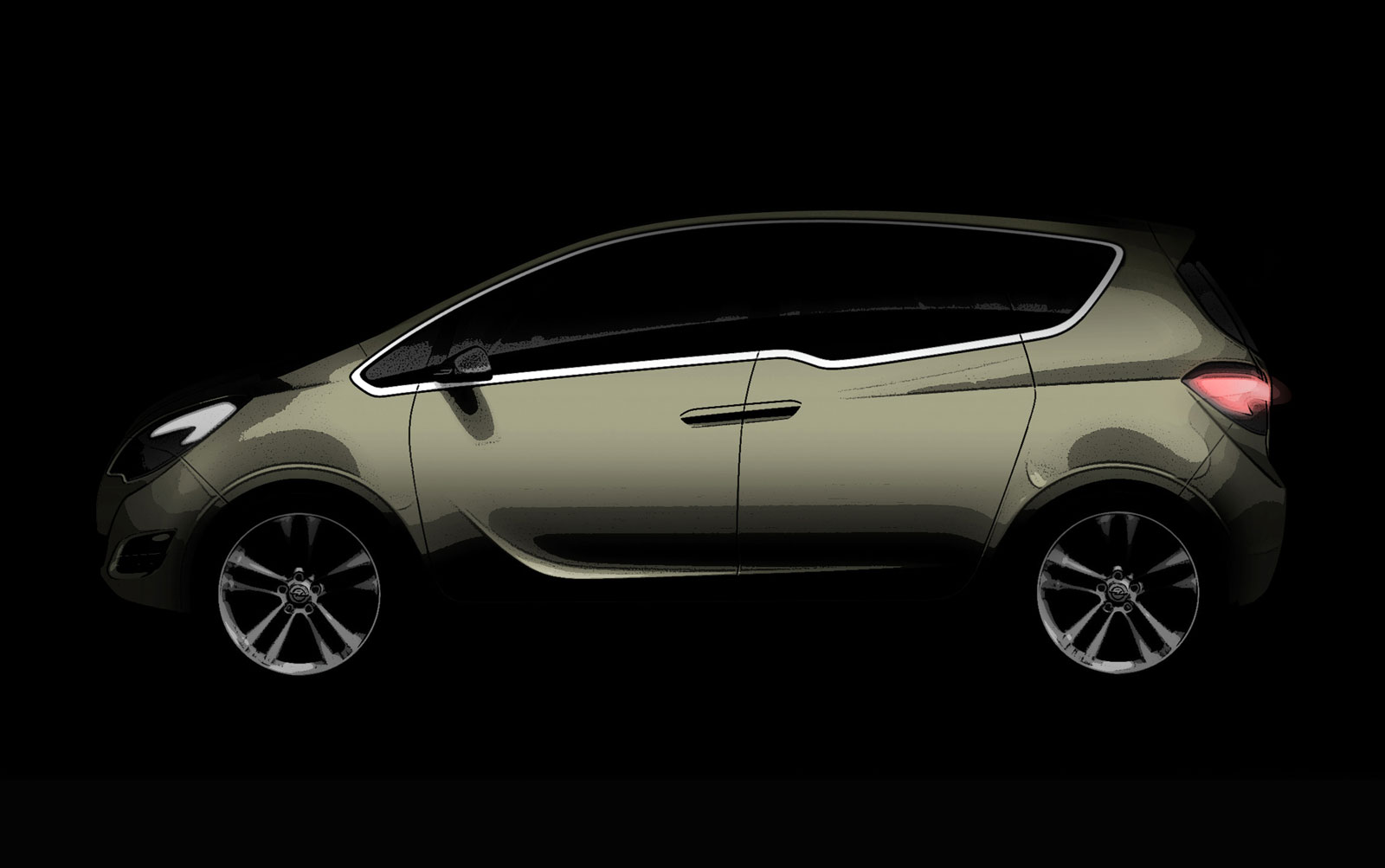 1600x1003 Opel Meriva Concept: update Body Design
