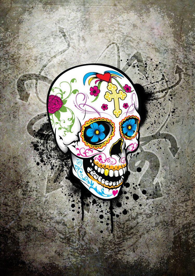 751x1062 Free download Wallpaper For gt Sugar Skull Twitter Background