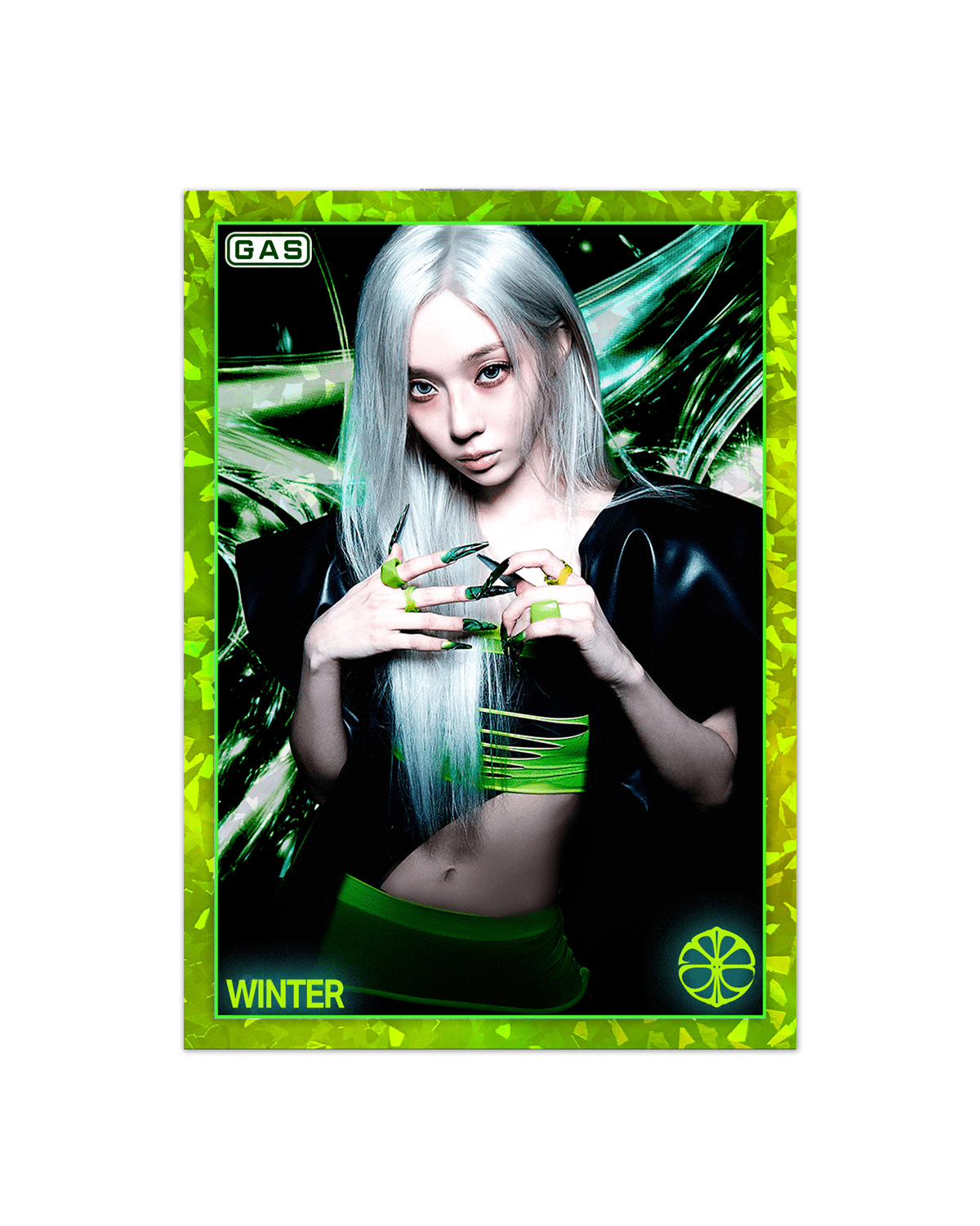 1200x1500 Aespa. Limited Edition Aespa X GAS 5 Lemonade Cracked Ice Foil Card Set