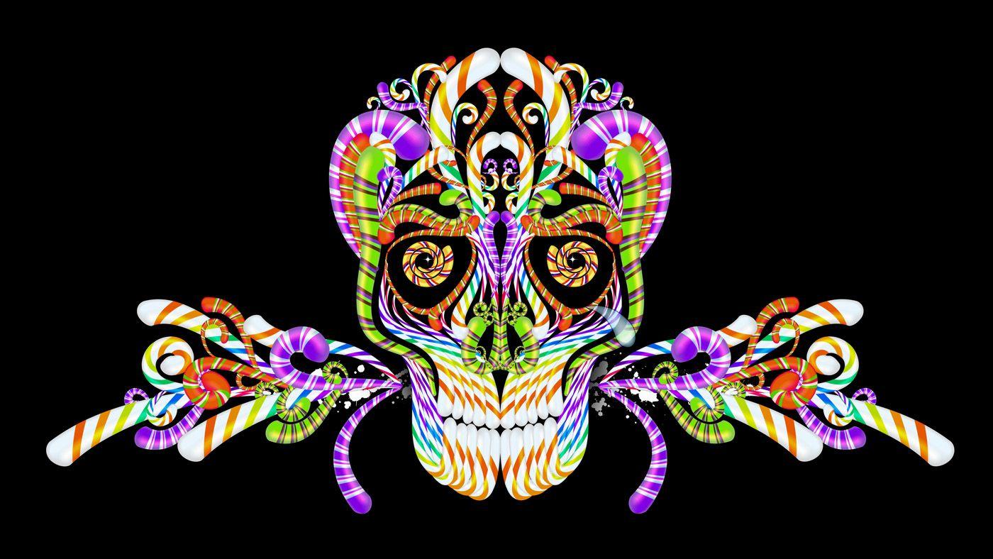 1400x788 Sugar Skull Background