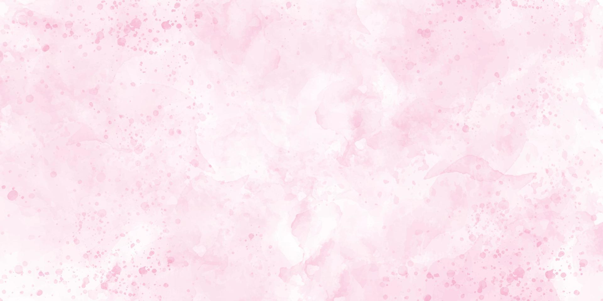 1920x960 Soft pink watercolor background, color splashing, Watercolor abstract wet hand drawn for wallpaper, card greeting, poster, design, cover, invitation. Vector illustration