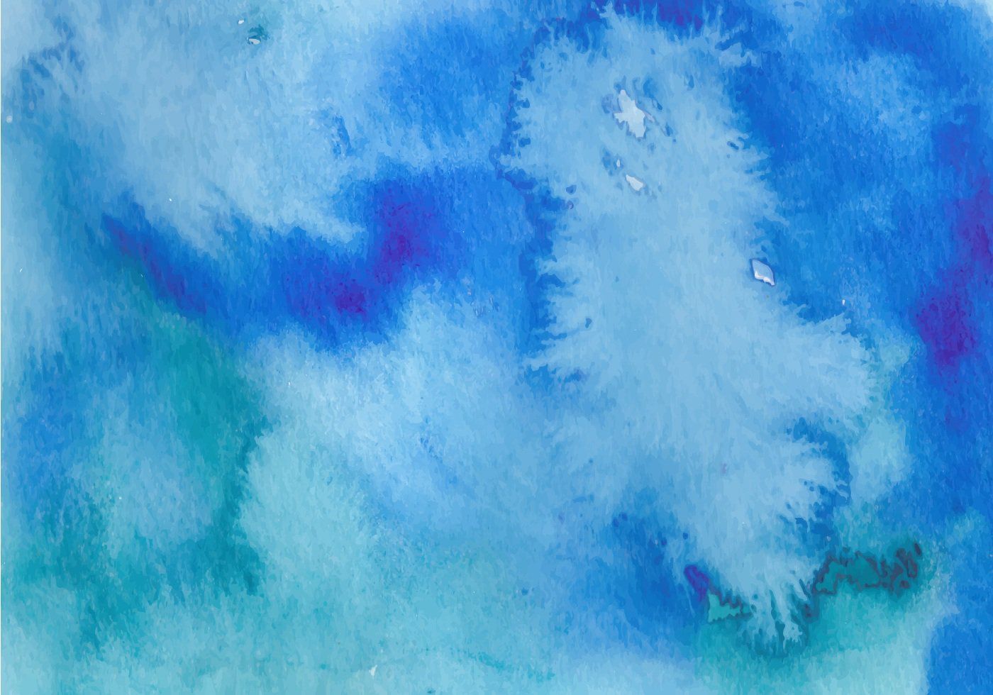 1400x980 Blue Watercolor Wallpaper