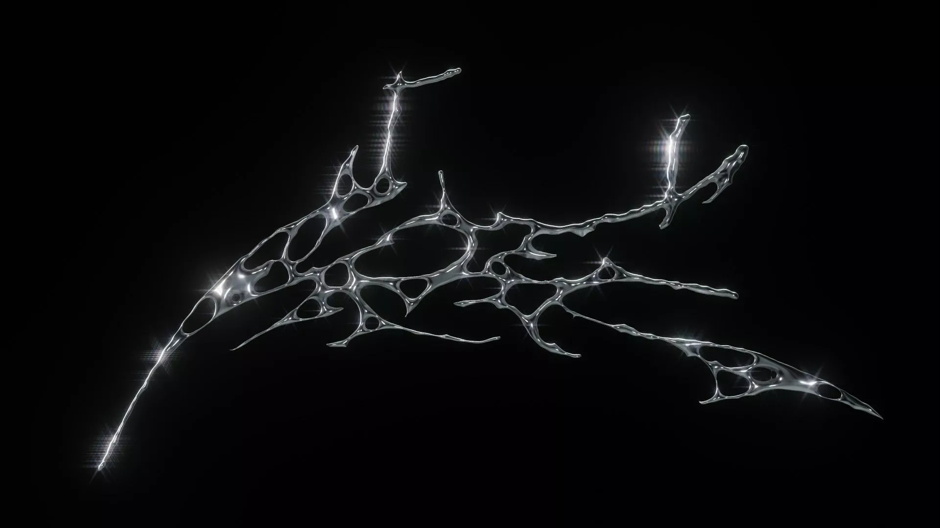 1920x1080 Black Chrometype Wallpaper