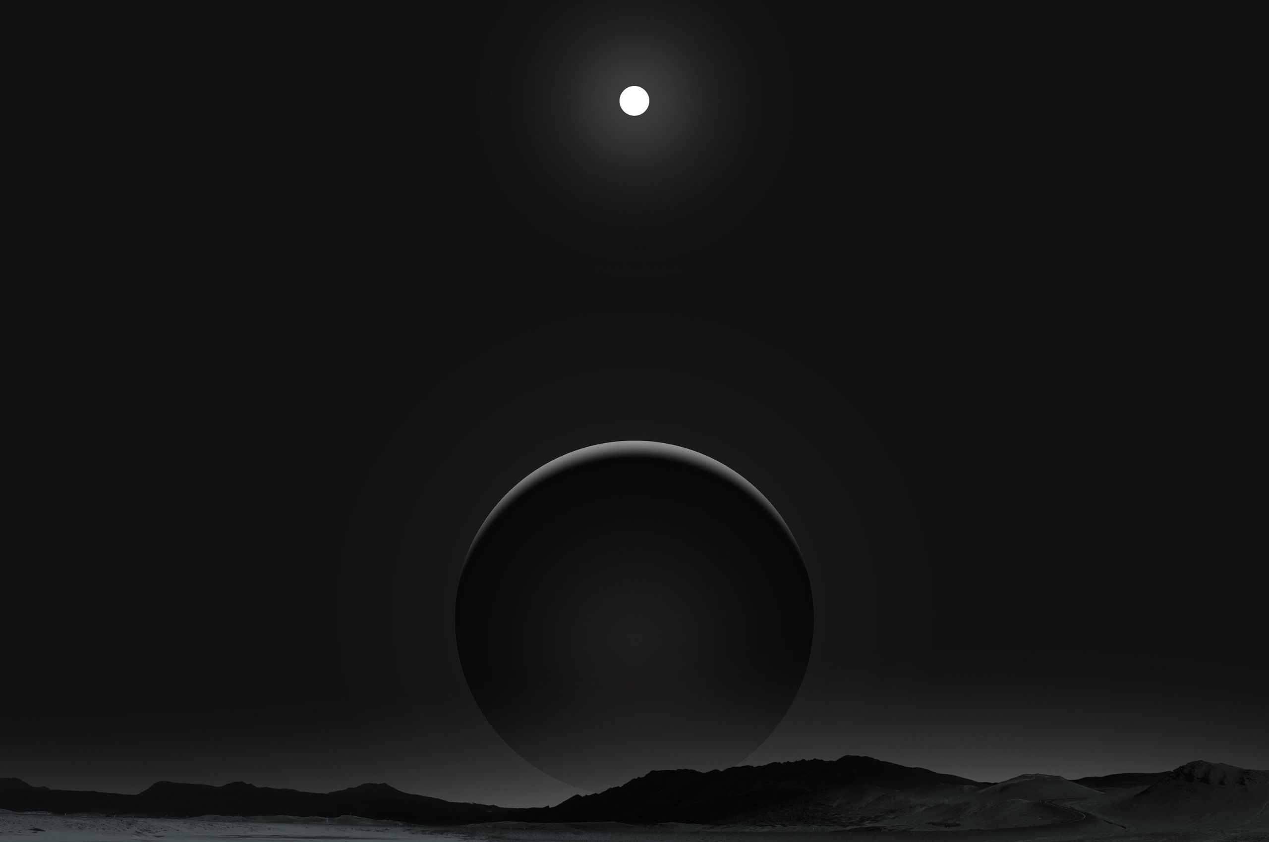 2560x1700 Black Aesthetic Chromebook Wallpaper