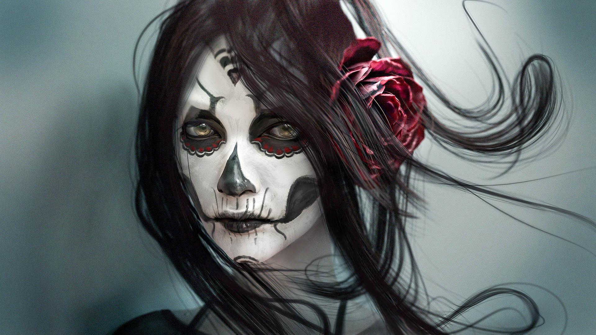 1920x1080 Sugar Skull HD Wallpaper (1920x 0.39 Mb)