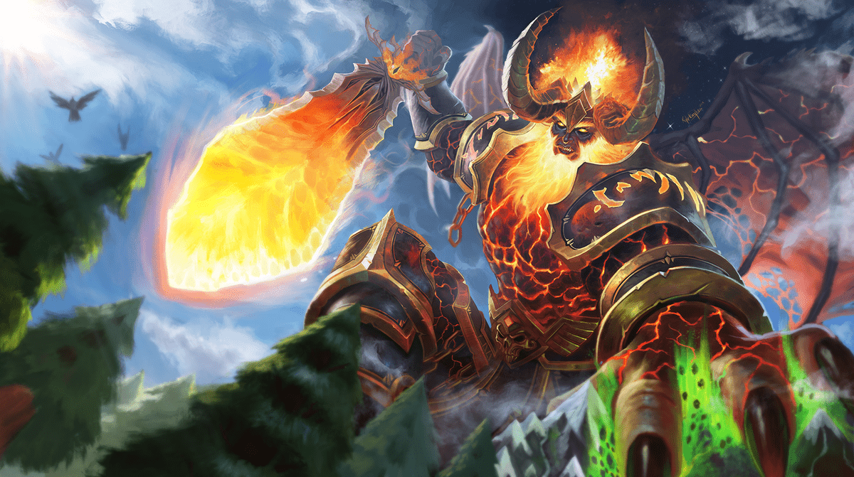 1200x671 Hi everybody! :) I'm done with my Sargeras artwork! Thank you for all the support and for voting for him! I've always wanted to draw this badass. #
