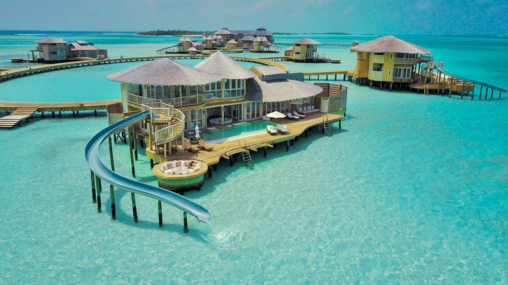 1920x1080 Over Water Villa In The Maldives