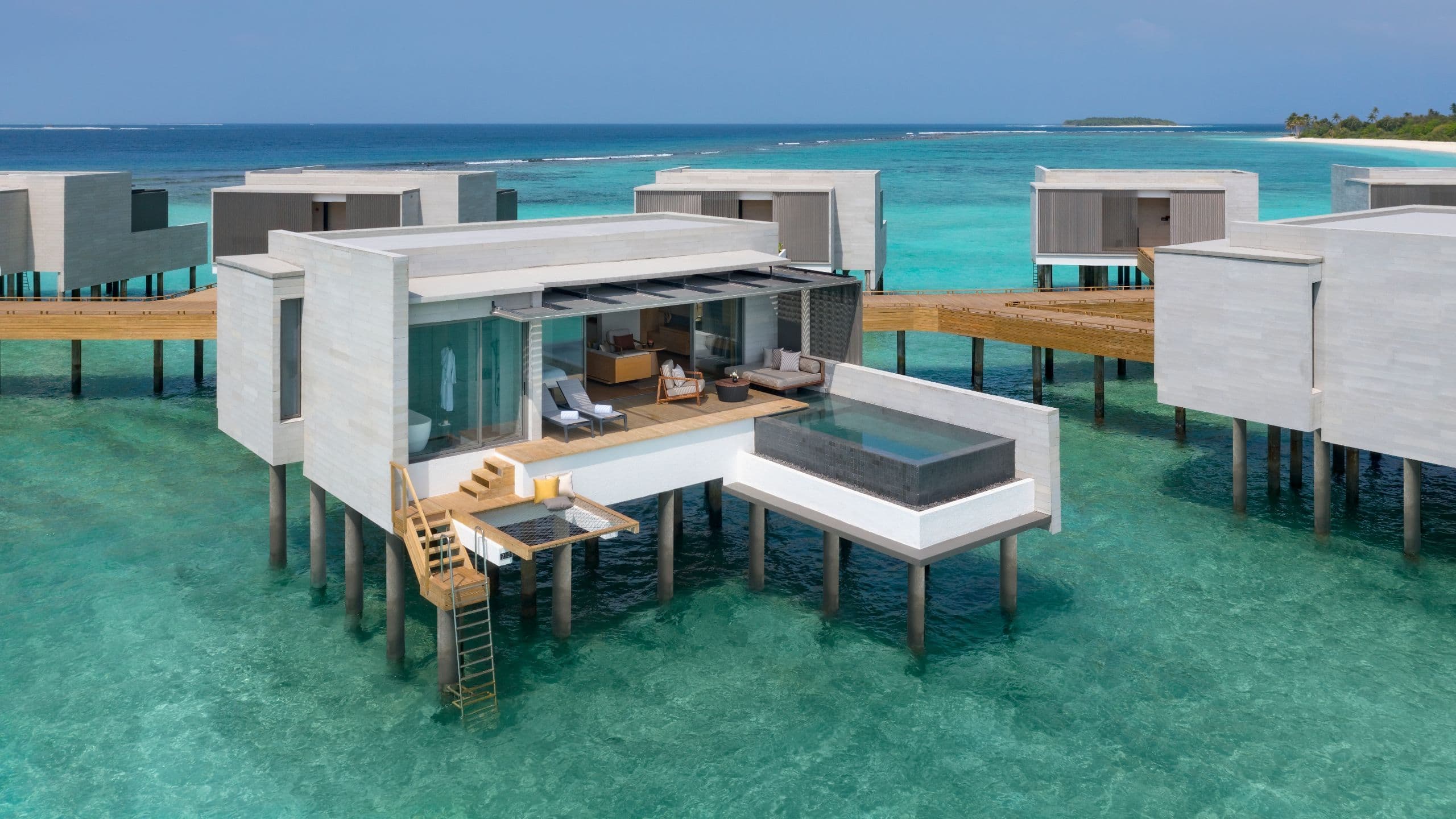 2560x1440 Luxury All Pool Villa Resort. Alila Kothaifaru Maldives