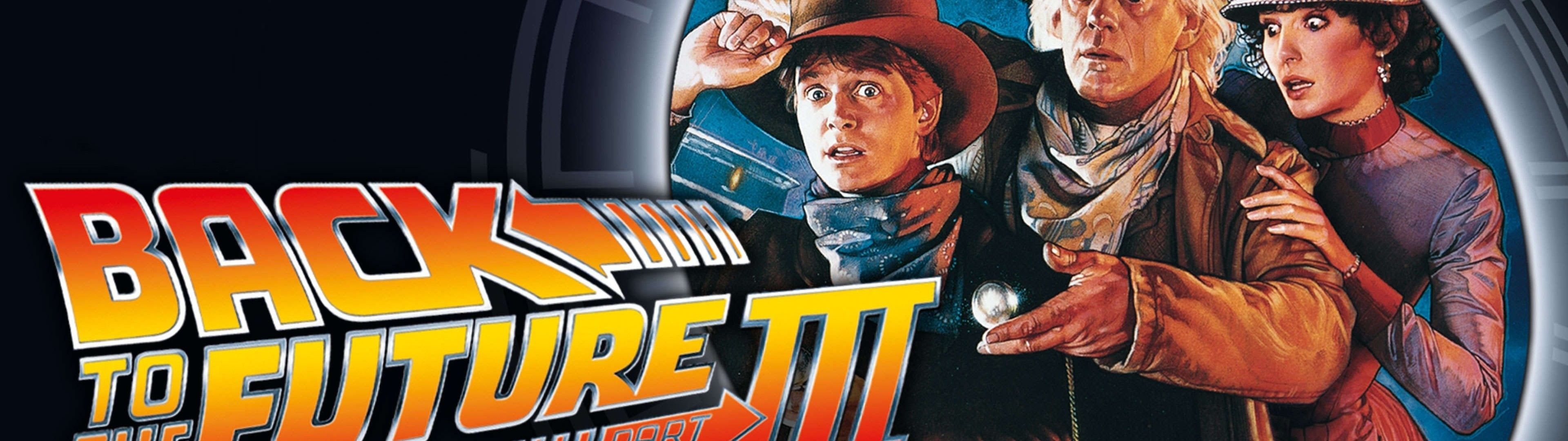 3840x1080 Back to the Future Part 3 Movie poster 4K Wallpaper