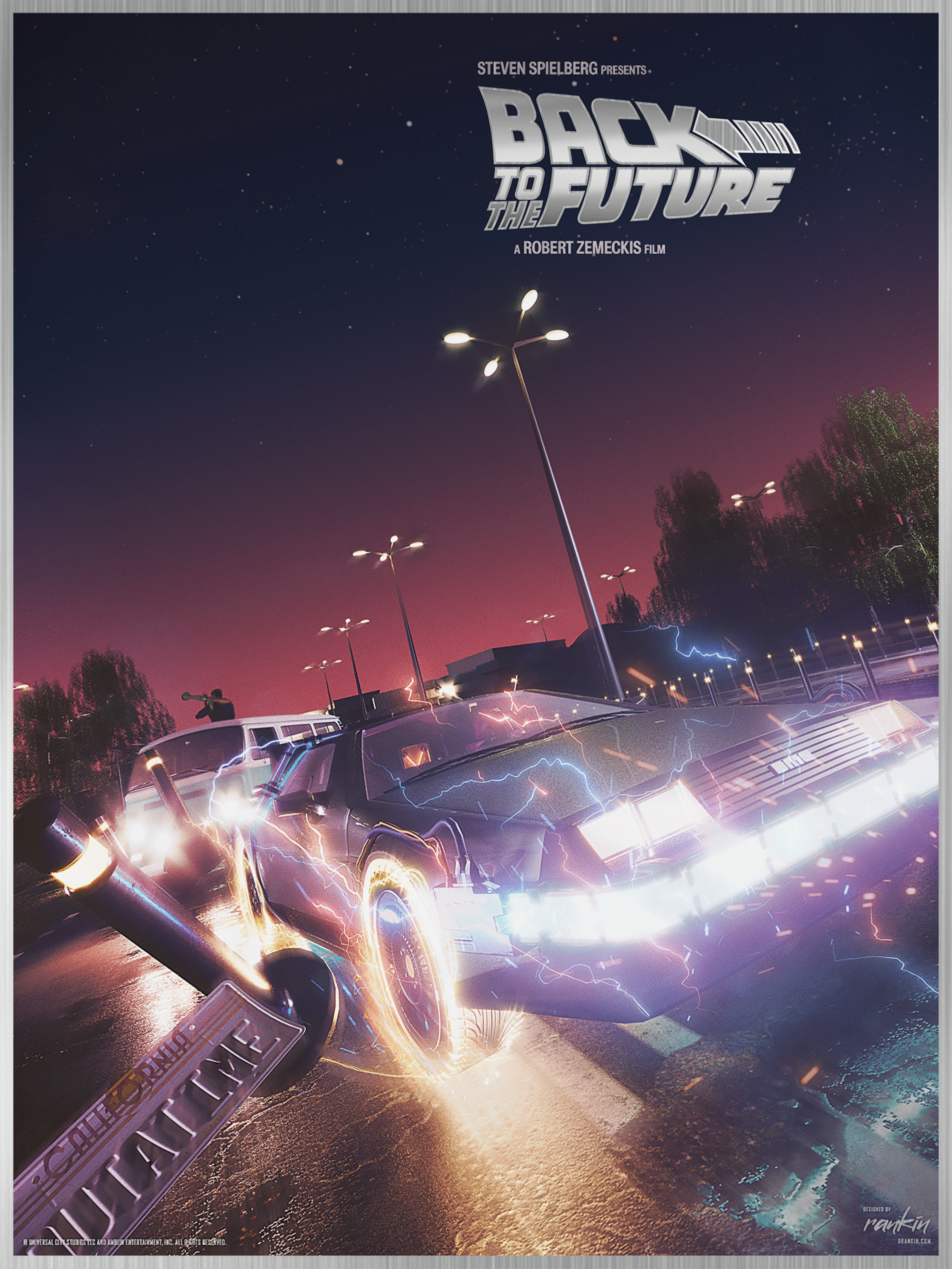 1905x2540 Oliver Rankin Back To The Future: Trilogy Aluminum Print SET (Arriving End Of June Shipping Beg Of July)