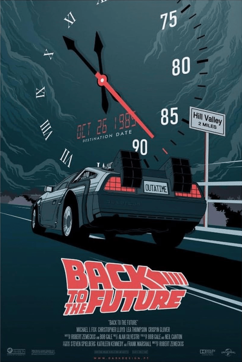 805x1206 BACK TO THE FUTURE MOVIE CANVAS POSTER