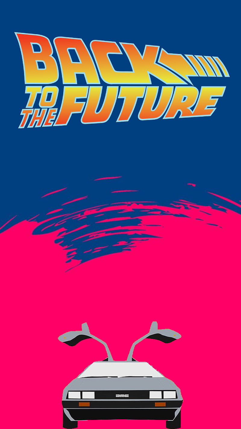 800x1422 Back to the future, electric blue, films, pink, usa, delorean, hollywood, film, HD phone wallpaper