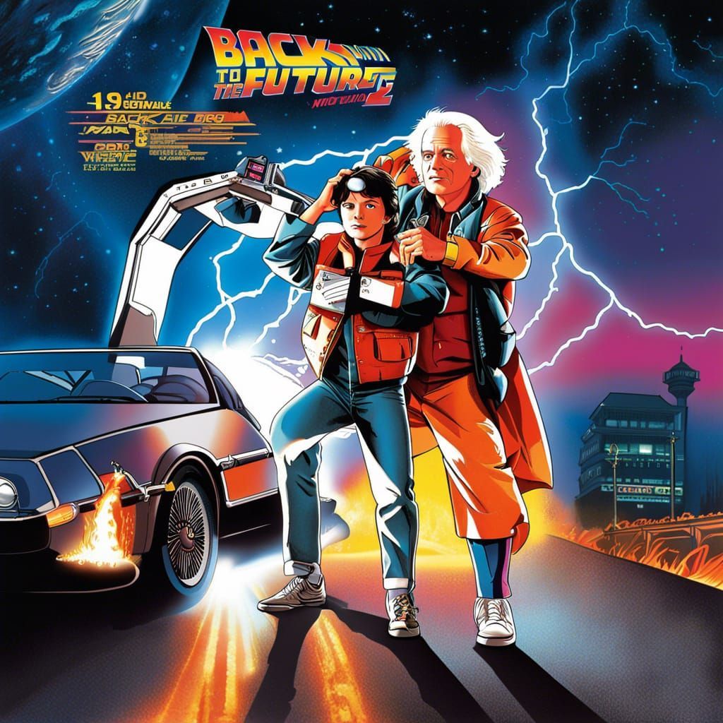 1024x1024 Movie Poster: Back to the Future II