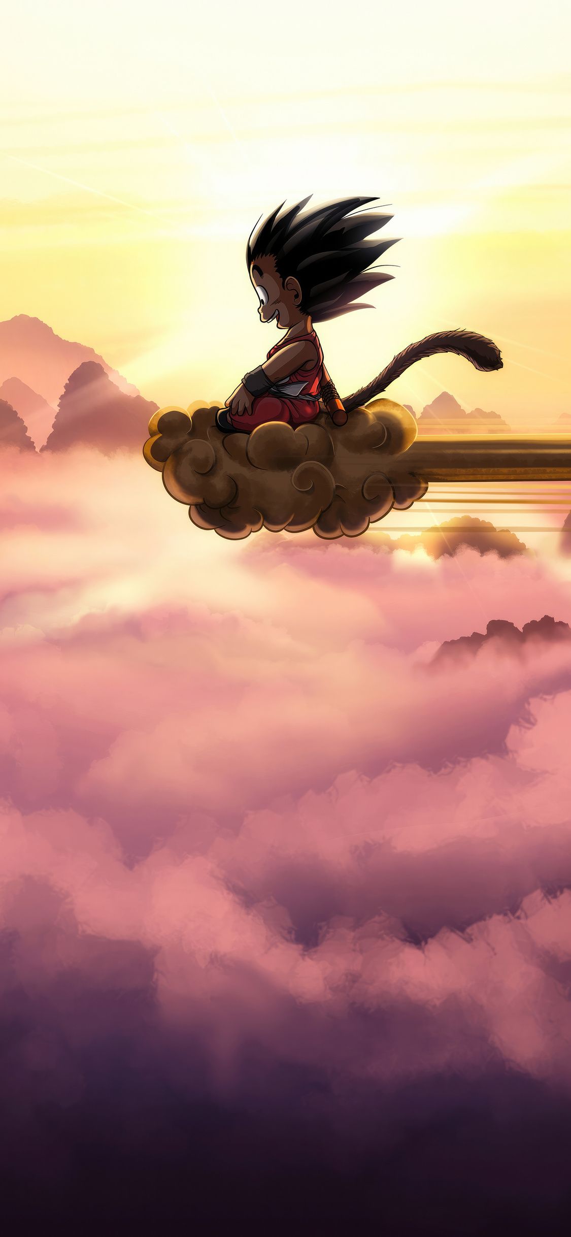 1125x2436 Flying Nimbus And Goku iPhone XS, iPhone iPhone X , HD 4k Wallpaper, Image, Background, Photos and Picture