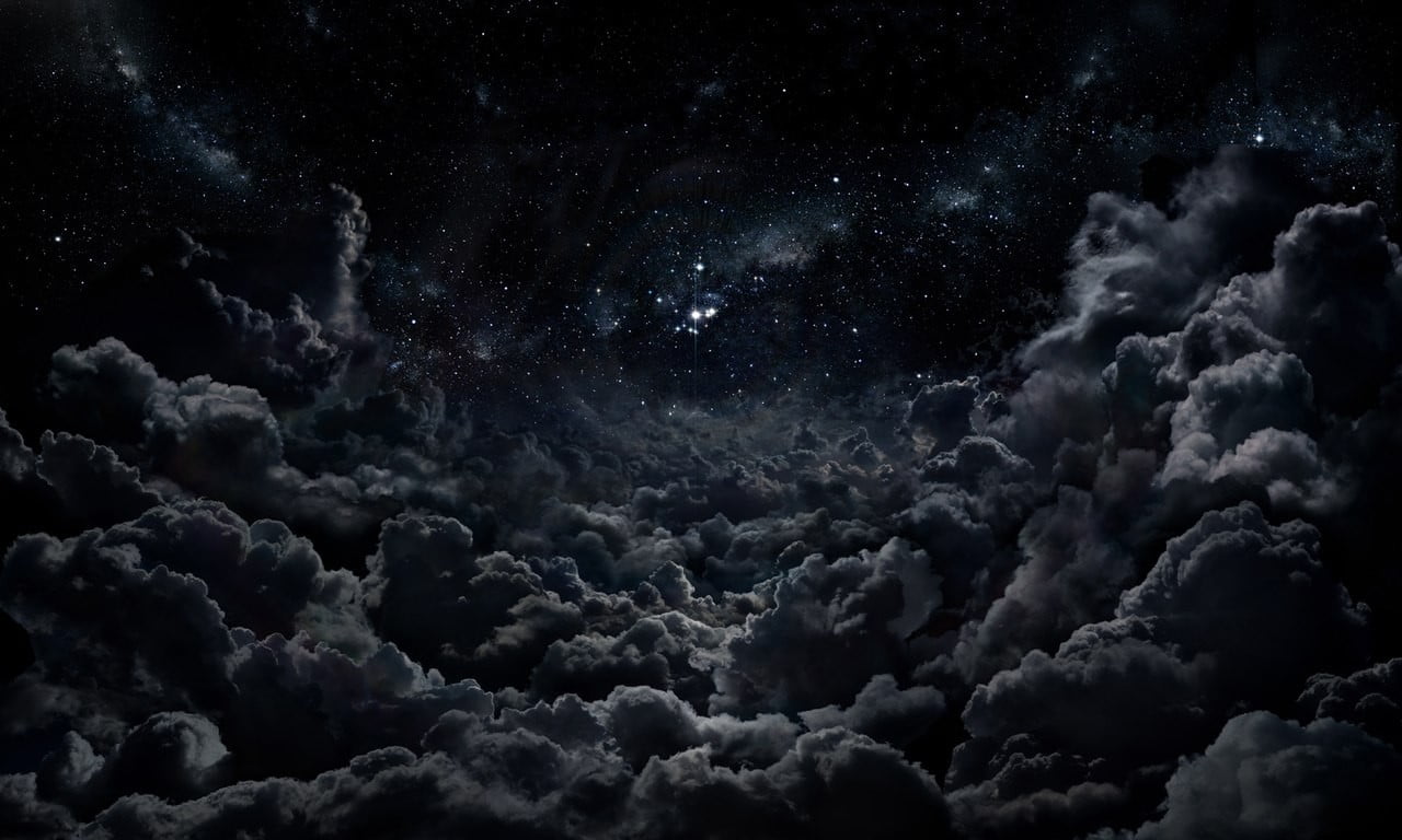 1280x768 Photo of nimbus clouds during nighttime HD wallpaper
