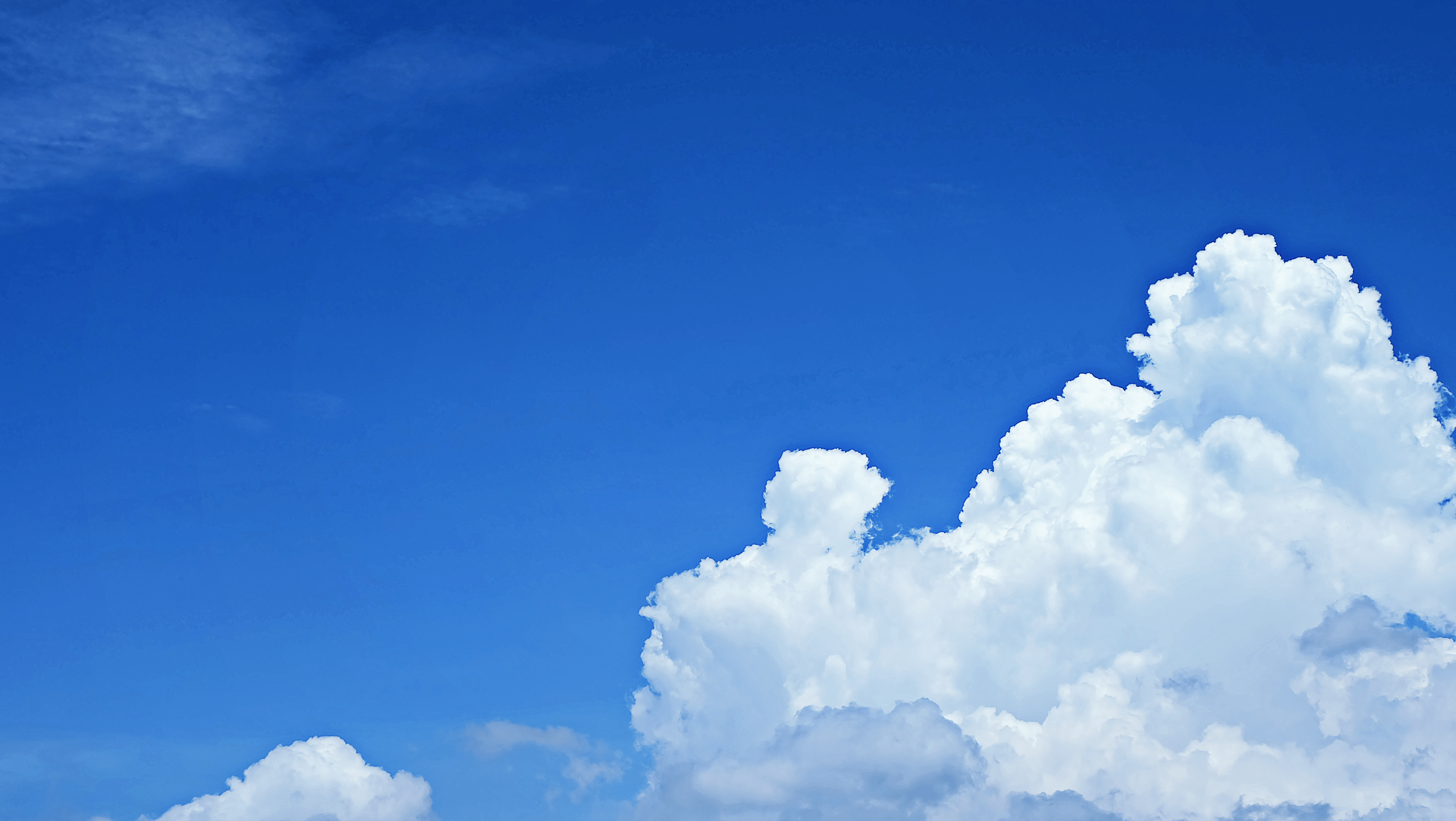 4896x2760 Free photo: Nimbus Clouds and Blue Sky, Blue, Blue sky