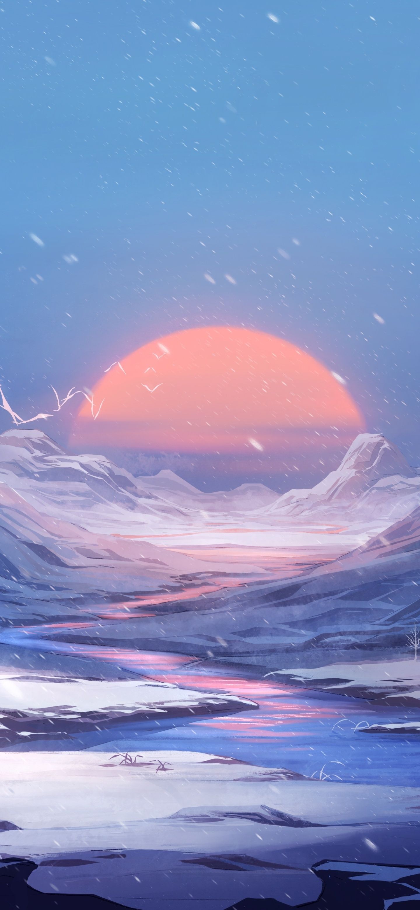 1440x3120 Wallpaper Anime, Tablet, Cloud, Atmosphere, Ecoregion, Background Free Image