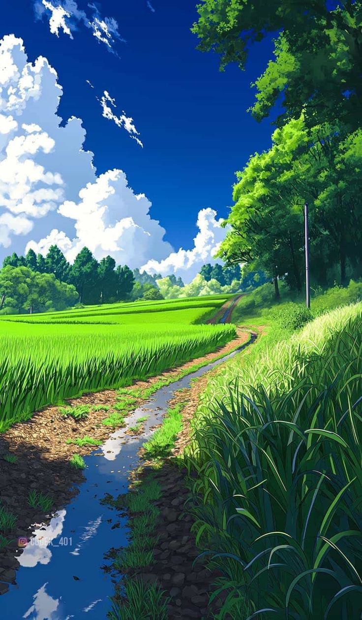 736x1258 Nature Anime iPhone Wallpaper
