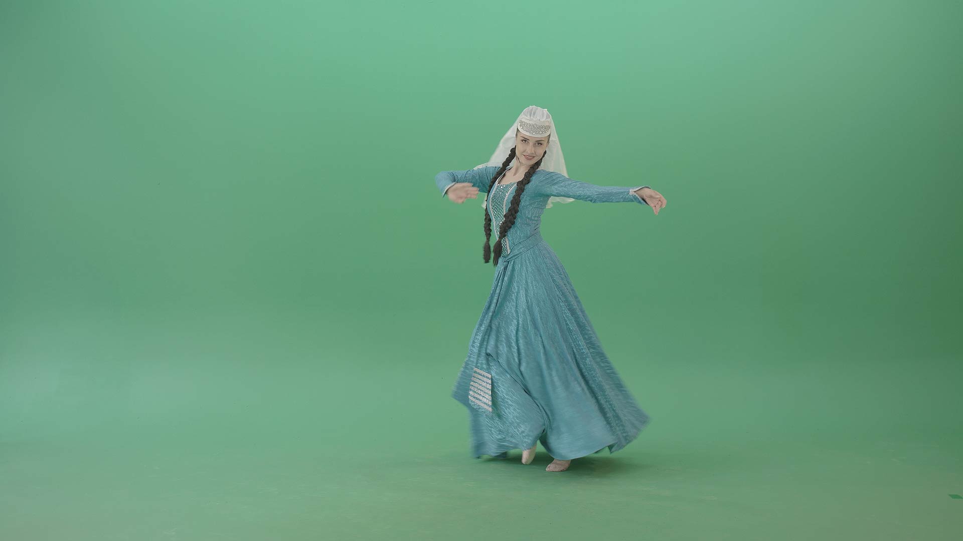 1920x1080 Green Screen Ballet of Georgia Key Video Footage Pack