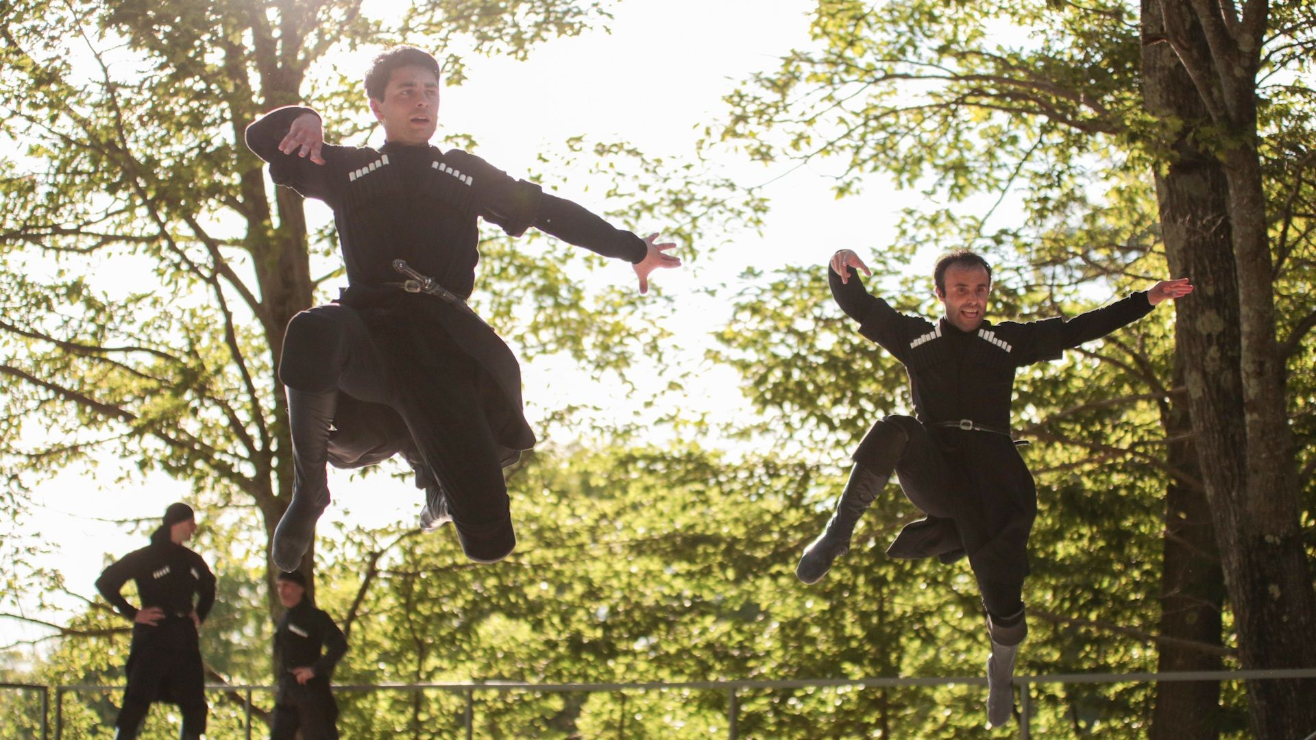 1920x1080 Dancing Crane Georgian Ensemble's Pillow Dance Interactive