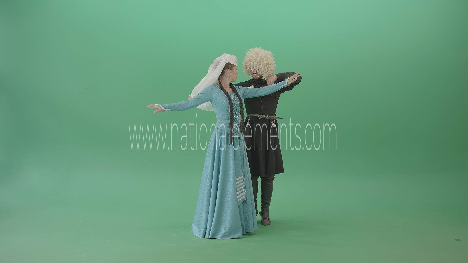 1920x1080 Traditional dance of Georgia Screen Video Footage Pack