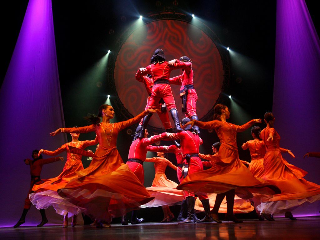 1024x768 Photos dancers and musicians Legend of the Caucasus