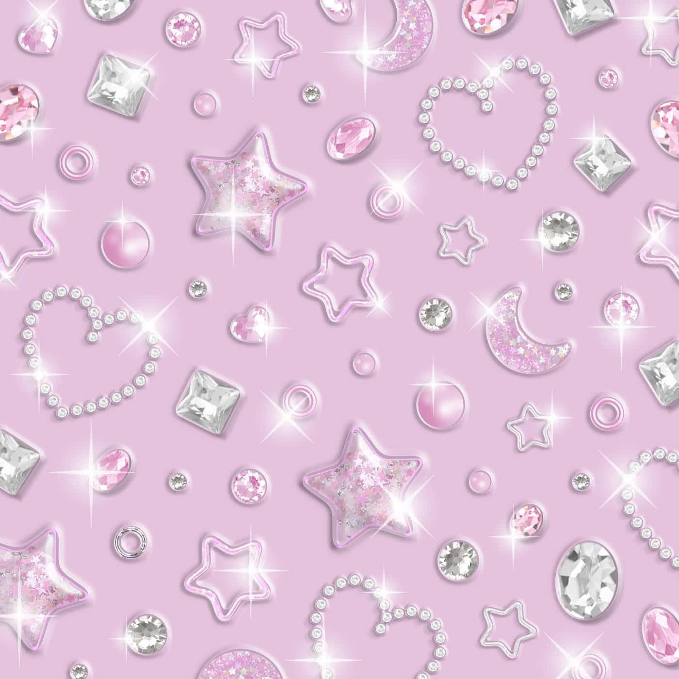 1400x1400 Pink Y2k Grunge Wallpaper
