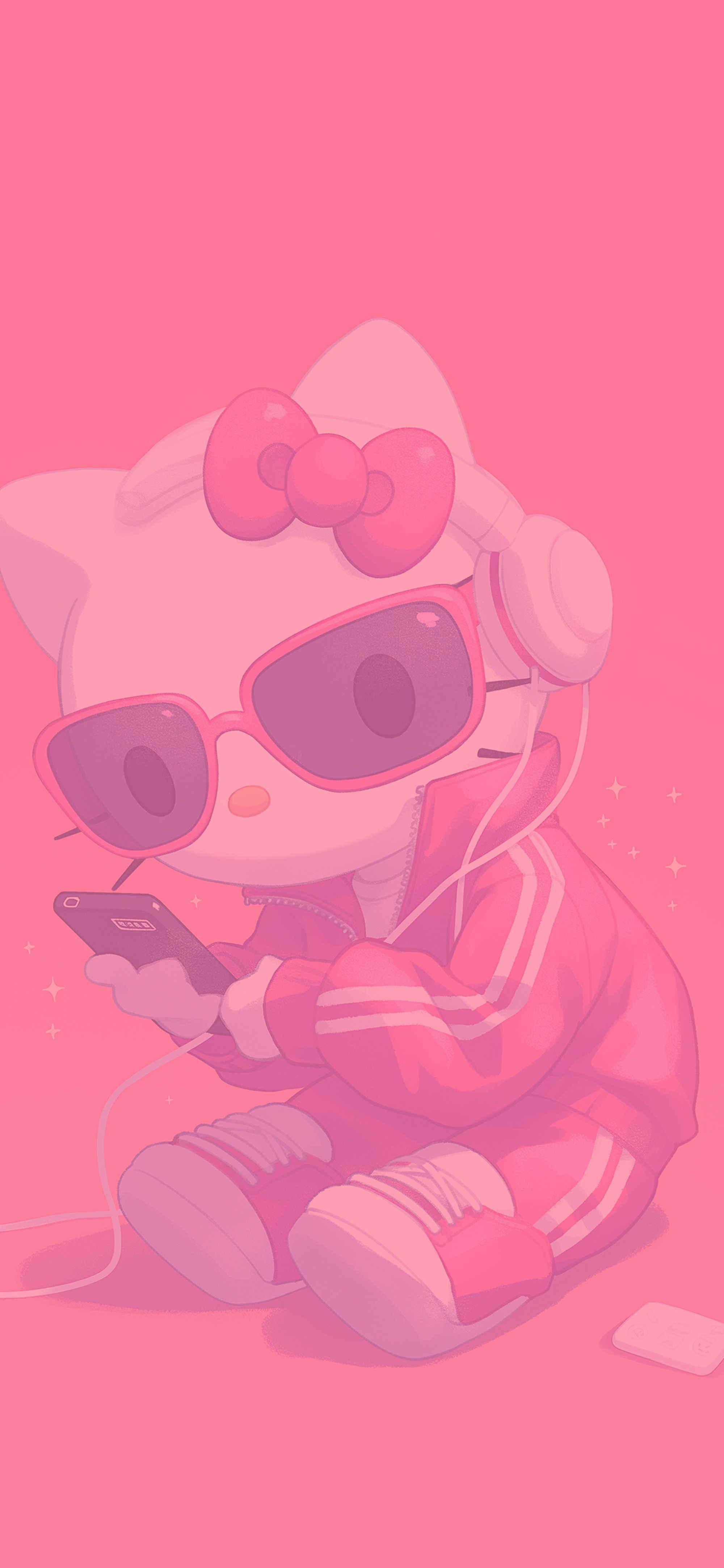 2000x4329 Hello Kitty Y2K Tracksuit Pink Aesthetic Wallpaper