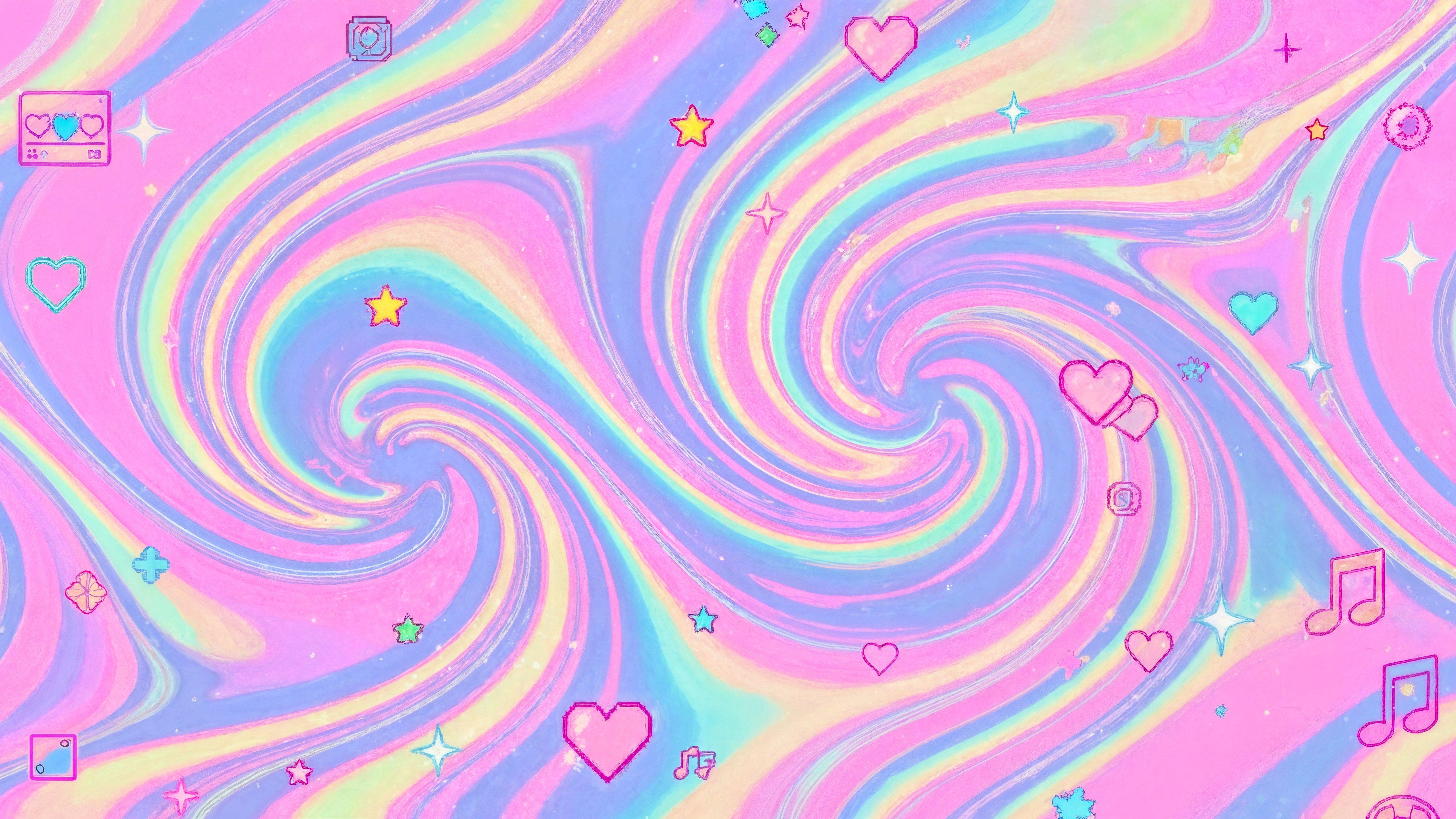 5120x2880 Y2K Retro Aesthetic Wallpaper 4K for Desktop