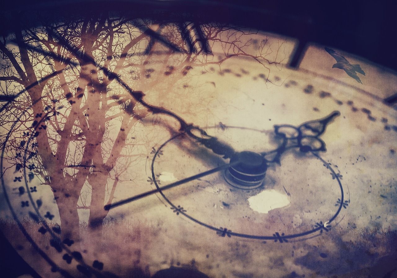 1280x898 Time, clock, surreal, old clock, pointers