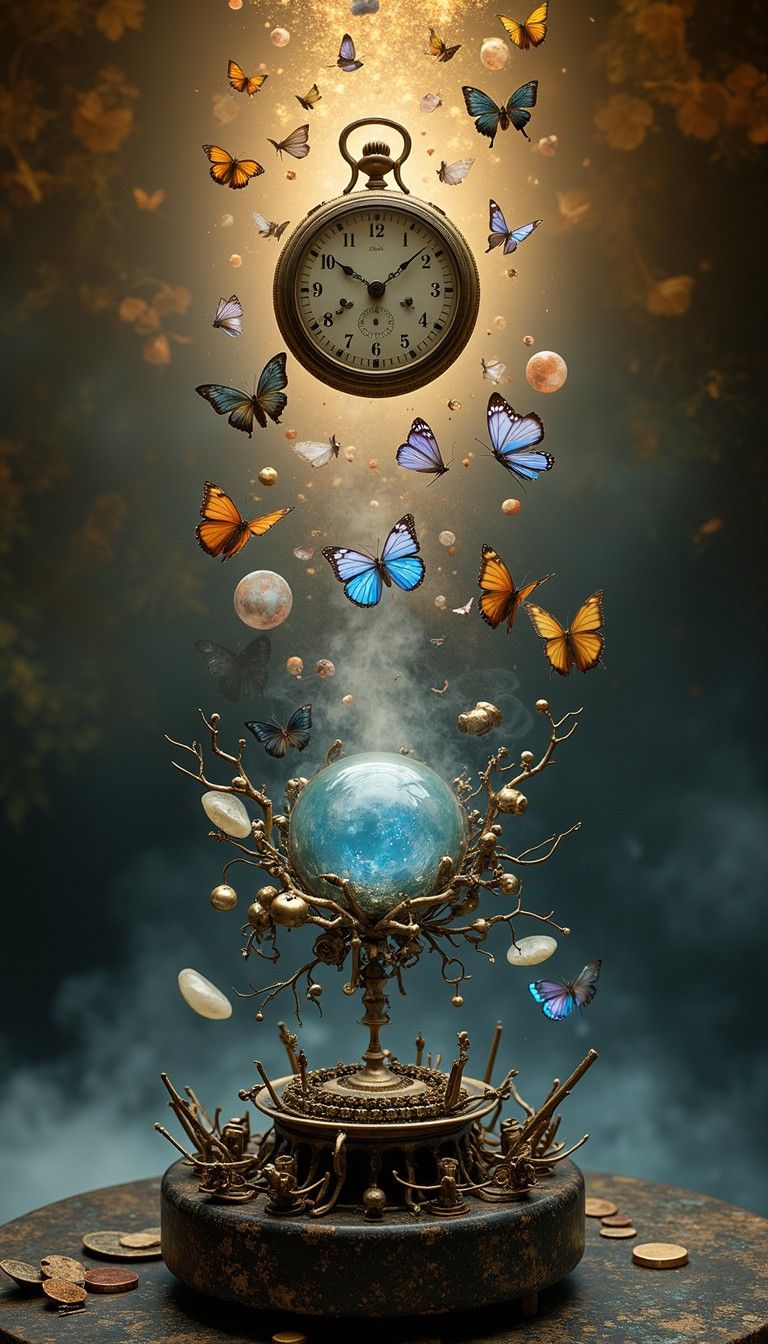 768x1344 Free Time Transforms Reality Image, Surreal, Fantasy