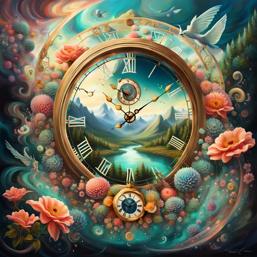 1024x1024 Surreal Clock