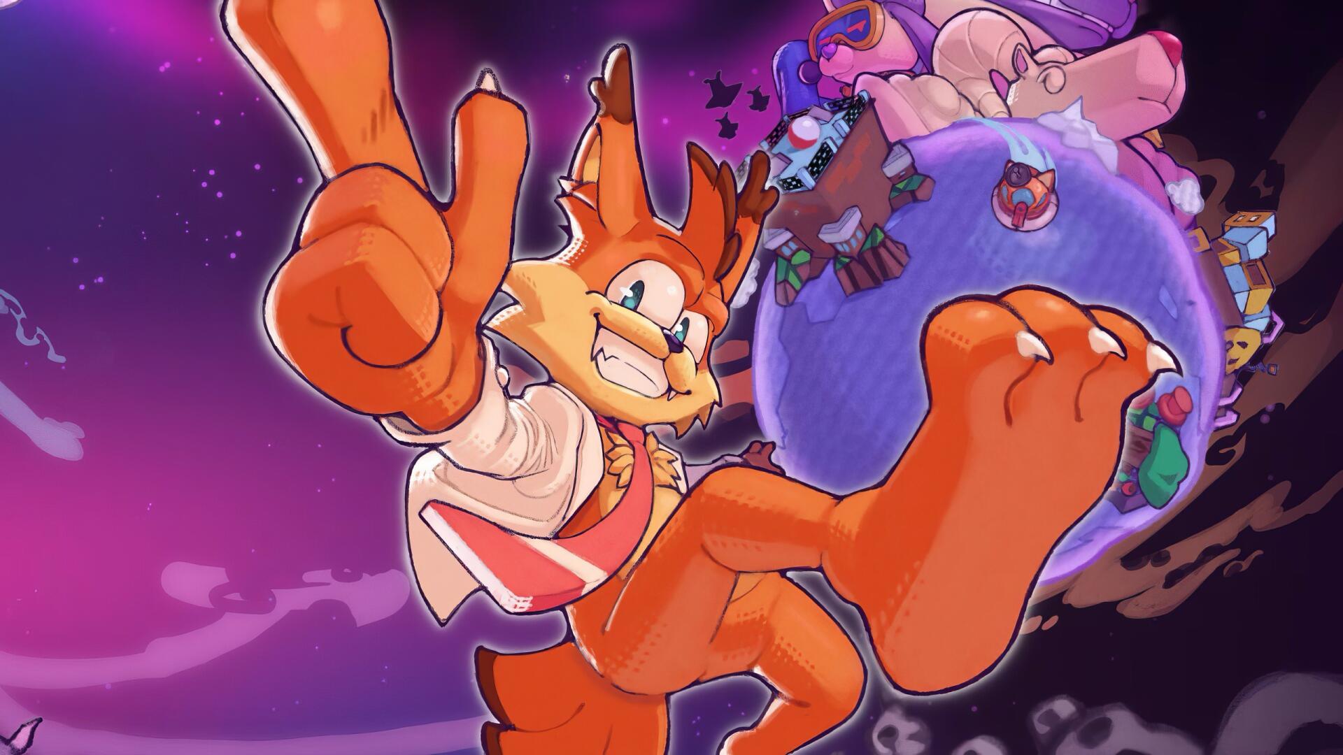 1920x1080 Bubsy 4D HD Wallpaper