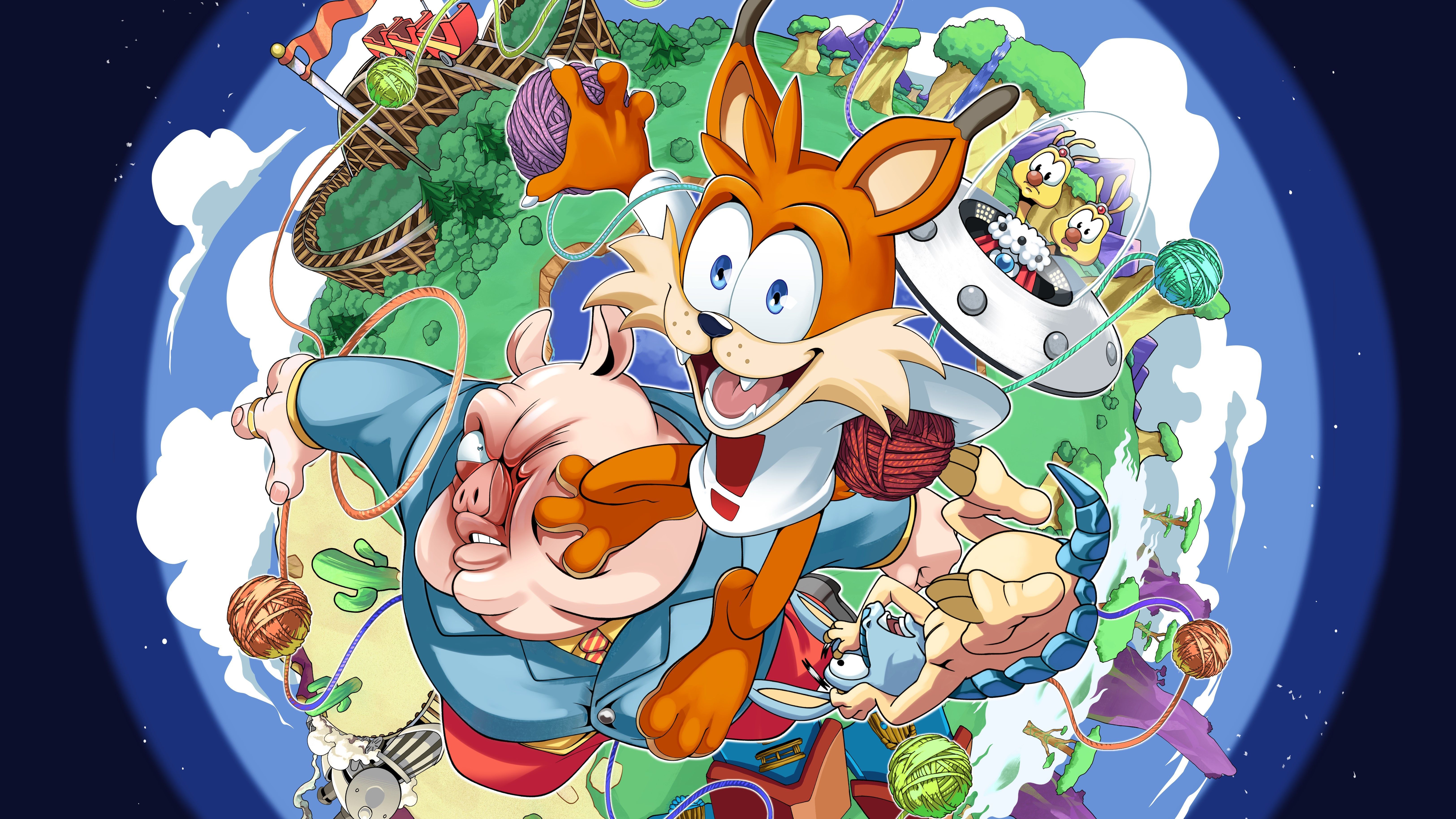 6500x3656 Bubsy in: The Purrfect Collection brings back a series of infamous platformers next month