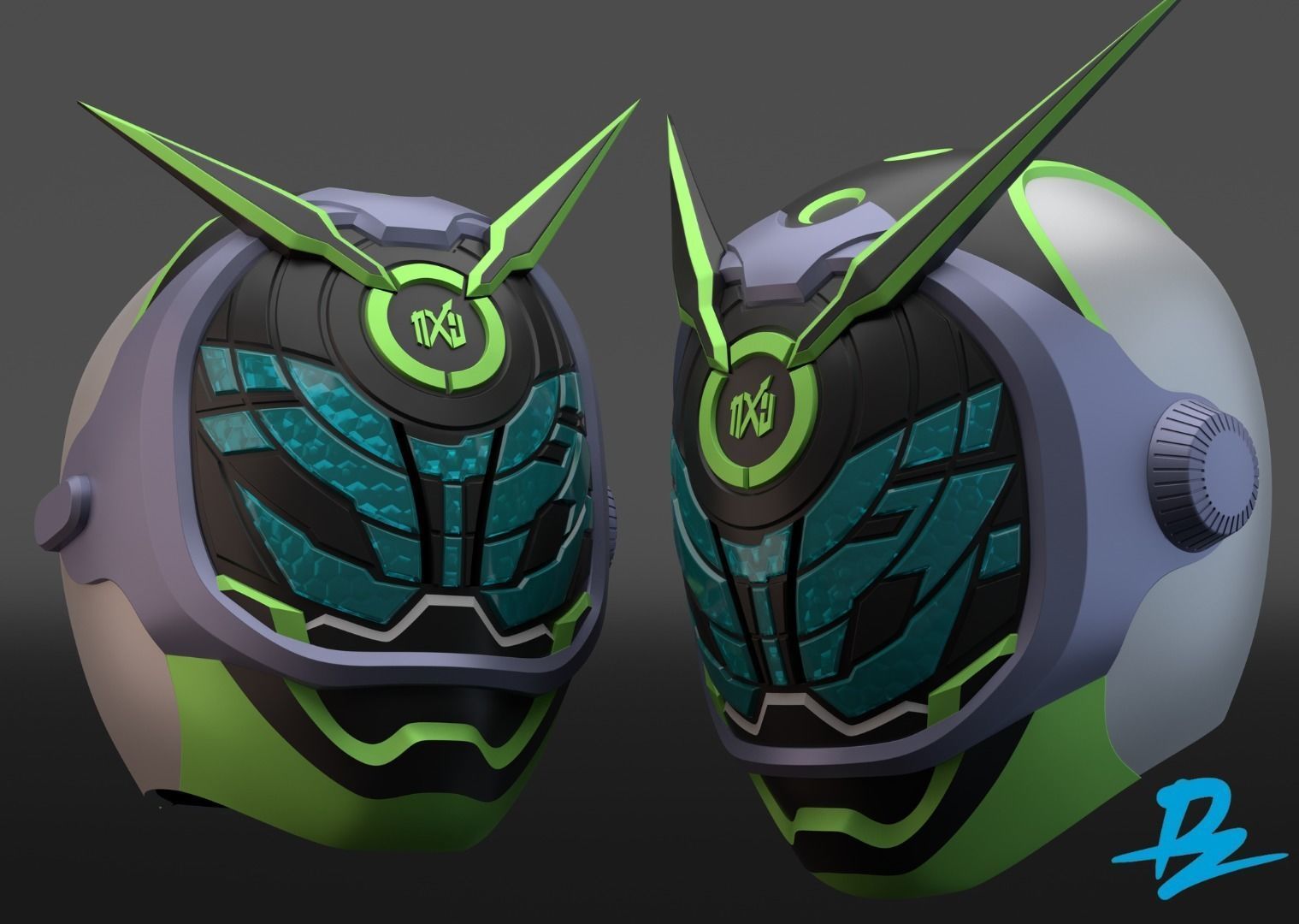 1519x1080 Kamen rider Woz 3D model 3D printable